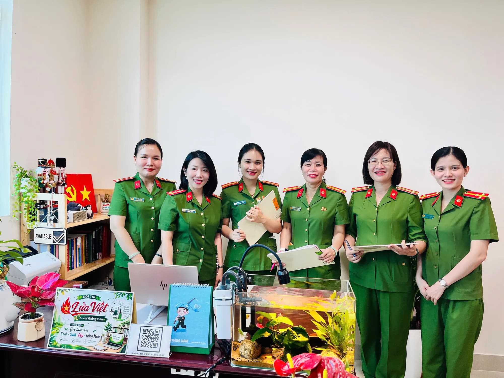 Sáng tạo không gian xanh – Nâng cao hiệu quả công tác