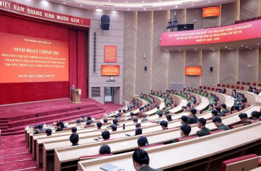 Sinh hoạt chính trị hướng tới kỷ niệm 80 năm truyền thống lực lượng Tham mưu CAND