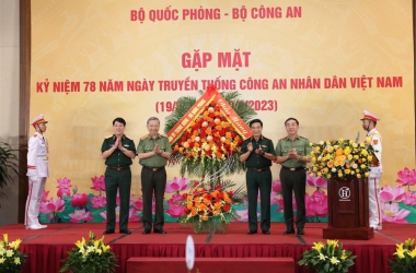 Bộ Công an - Bộ Quốc phòng gặp mặt nhân dịp kỷ niệm 78 năm Ngày truyền thống lực lượng CAND