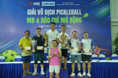 Trường Đại học CSND tranh tài tại Giải Pickleball MB & Báo chí mở rộng, lần thứ nhất, năm 2026