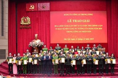 Giảng viên Trường Đại học CSND đạt 02 giải A Giải Búa liềm vàng lần thứ X và Cuộc thi chính luận về bảo vệ nền tảng tư tưởng của Đảng trong CAND năm 2025