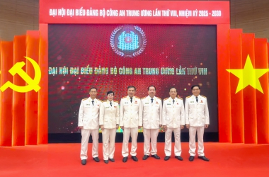 Đoàn Đại biểu Đảng bộ Trường Đại học CSND dự Đại hội đại biểu Đảng bộ Công an Trung ương lần thứ VIII, nhiệm kỳ 2025 - 2030