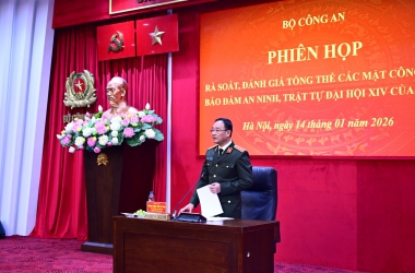 Rà soát, đánh giá tổng thể các mặt công tác bảo đảm an ninh, trật tự Đại hội XIV của Đảng
