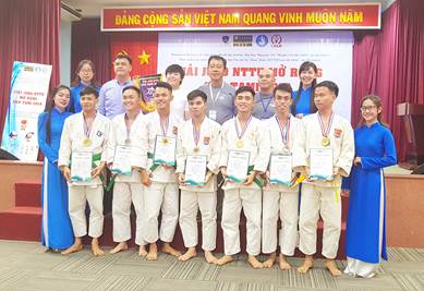 Trường ĐH.CSND đạt giải Ba toàn đoàn Giải vô địch Judo Đại học Nguyễn Tất Thành mở rộng năm 2018
