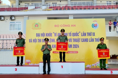 Trường Đại học CSND đạt thành tích cao tại Đại hội khỏe “ Vì an ninh Tổ quốc” lần thứ IX, vòng loại khu vực III