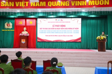 “Tự hào 50 năm - Tuổi trẻ Trường Đại học CSND phát huy truyền thống đơn vị anh hùng”