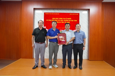 Nâng cao hiệu quả mối quan hệ phối hợp giữa Trường Đại học CSND và Công an tỉnh Tây Ninh