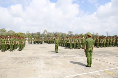 Bộ tư lệnh CSCĐ kiểm tra, hướng dẫn nghiệp vụ cho Trung đoàn dự bị chiến đấu Trường Đại học CSND