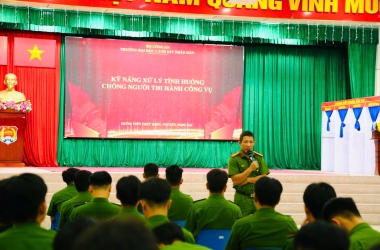 Nâng cao kỹ năng chiến đấu, tự vệ và xử lý các tình huống chống người thi hành công vụ
