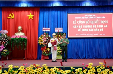 Điều động, bổ nhiệm Thiếu tướng, PGS, TS. Trần Thành Hưng giữ chức vụ Hiệu trưởng Trường ĐH CSND