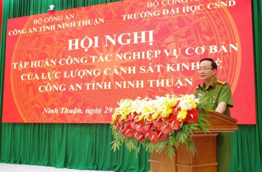 Tập huấn nghiệp vụ tại Công an tỉnh Ninh Thuận