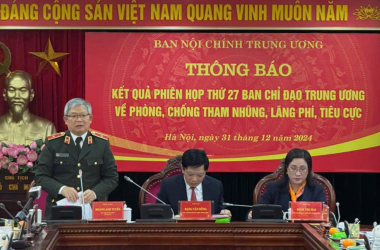 Người phát ngôn Bộ Công an thông tin một số kết quả phòng chống tham nhũng, lãng phí, tiêu cực năm 2024