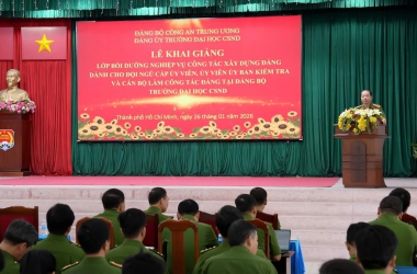 Nâng cao nghiệp vụ công tác xây dựng Đảng tại Đảng bộ Trường Đại học  Cảnh sát nhân dân