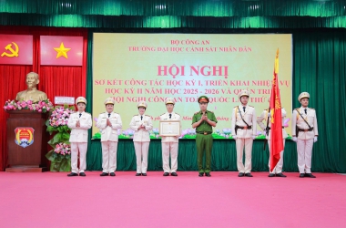 Hội nghị sơ kết công tác học kỳ I, triển khai nhiệm vụ học kỳ II năm học 2025 – 2026 và quán triệt Hội nghị Công an toàn quốc lần thứ 81