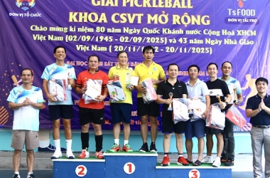 Sôi động cùng Giải Pickleball Khoa Cảnh sát vũ trang