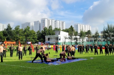 Cán bộ, giảng viên Trường Đại học CSND tham gia Hội thao Công an Thành phố Hồ Chí Minh mở rộng