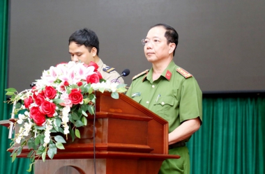 Trường Đại học CSND chúc mừng 69 năm Quốc khánh Vương quốc Campuchia
