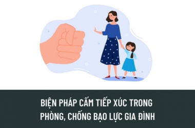 Giám sát việc thực hiện Quyết định cấm tiếp xúc theo quy định tại điểm a khoản 6 Điều 49 Luật Phòng, chống bạo lực gia đình