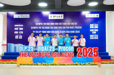 Trường Đại học CSND đạt thành tích cao tại Olympic Tin học Sinh viên Việt Nam lần thứ 34 và Kỳ thi Lập trình ICPC Asia Ho Chi Minh City 2025