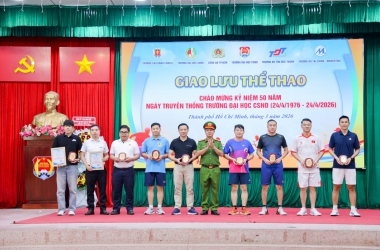 Giao lưu thể thao chào mừng kỷ niệm 50 năm Ngày truyền thống Nhà trường (24/4/1976 – 24/4/2026)