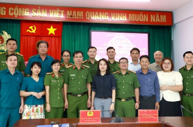 Trường Đại học CSND ký kết Quy chế phối hợp với UBND phường Tân Phong, Quận 7   