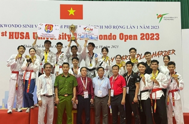 Trường Đại học CSND đạt giải 3 toàn đoàn giải Taekwondo sinh viên TPHCM mở rộng