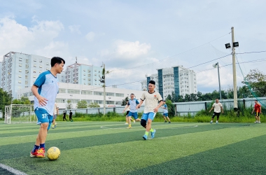 Sôi động cùng Giải bóng đá Chào mừng 68 năm ngày truyền thống lực lượng Cảnh sát kinh tế