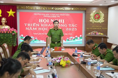 Các đơn vị Trường Đại học CSND triển khai công tác năm học 2024-2025