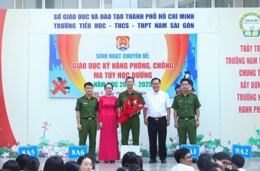 Nâng cao kiến thức về ma tuý học đường cho các em học sinh 