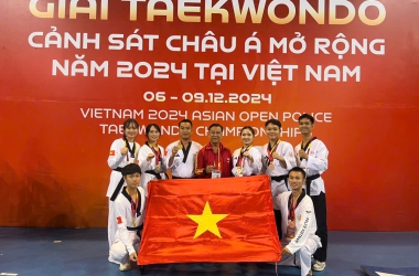 Đoàn Công an Nhân dân Việt Nam giành giải Nhất toàn đoàn Giải Taekwondo Cảnh sát Châu Á mở rộng 2024