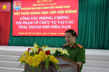 Hội thảo khoa học “Công tác phòng, chống tội phạm về chức vụ tại các tỉnh, thành phố phía Nam”