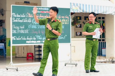 Tuyên truyền về giao tiếp, ứng xử, bảo đảm an toàn trên không gian mạng cho học sinh tiểu học