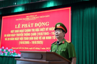  Phát động đợt sinh hoạt chính trị đặc biệt kỷ niệm 80 năm Ngày truyền thống Công an nhân dân và 20 năm Ngày hội toàn dân bảo vệ an ninh Tổ quốc