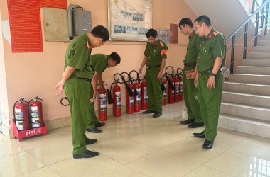 Kiểm tra an toàn phòng cháy, chữa cháy và cứu nạn, cứu hộ tại điểm đào tạo Thành phố Cần Thơ