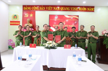  Khoa Cảnh sát điều tra tội phạm về ma túy, Trường Đại học CSND và Phòng Cảnh sát điều tra tội phạm về ma túy, Công an tỉnh Tây Ninh giao lưu kết nghĩa