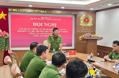 Tập huấn về công tác hồ sơ nghiệp vụ Công an nhân dân