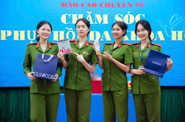  Chăm sóc làn da cho hội viên nữ Trường Đại học CSND