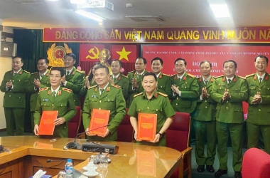 Trường Đại học Cảnh sát nhân dân ký kết thỏa thuận hợp tác với các Cục nghiệp vụ thuộc Bộ Công an