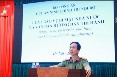 Tập huấn về Luật bảo vệ bí mật nhà nước và văn bản hướng dẫn thi hành cho cán bộ, giảng viên, học viên Nhà trường