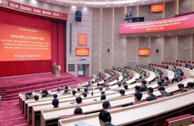 Sinh hoạt chính trị hướng tới kỷ niệm 80 năm truyền thống lực lượng Tham mưu CAND