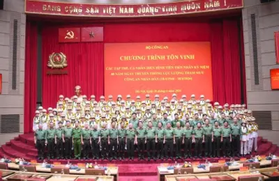 Tôn vinh 80 điển hình tiên tiến lực lượng Tham mưu Công an Nhân dân