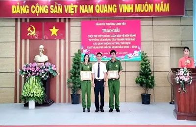 Trường Đại học CSND đạt thành tích cao tại Cuộc thi viết chính luận của phường Linh Tây, Thành phố Thủ Đức