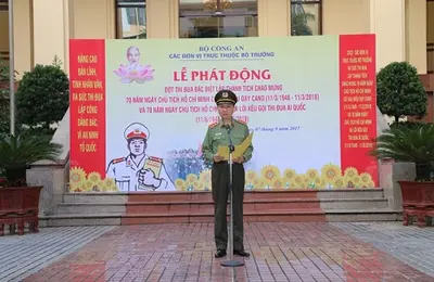 Lực lượng CAND phát động Đợt thi đua đặc biệt báo công dâng Bác
