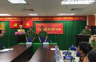Khoa Kỹ thuật hình sự ký kết giao ước kết nghĩa với Phòng Kỹ thuật hình sự Công an Thành phố Hồ Chí 