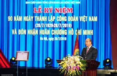 Phát biểu của Thủ tướng tại lễ kỷ niệm 90 năm thành lập Công đoàn Việt Nam