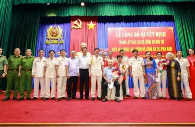 Thành lập Câu lạc bộ Công an hưu trí Khối Xây dựng lực lượng Công an tại phía Nam