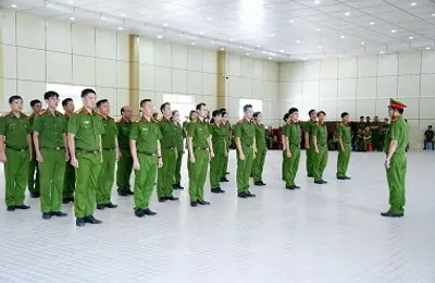 Khai mạc Hội thi điều lệnh, quân sự, võ thuật CAND lần I