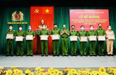 Bế giảng 2 khóa bồi dưỡng chức danh mở tại Trường