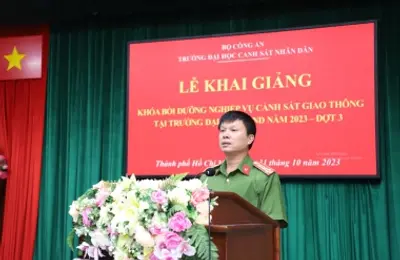 Khai giảng lớp bồi dưỡng nghiệp vụ Cảnh sát giao thông – Đợt 3