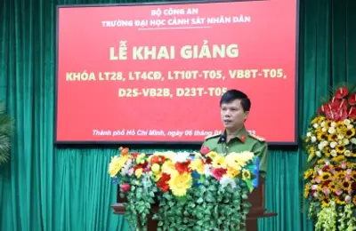 Trường Đại học CSND khai giảng 6 Khóa học